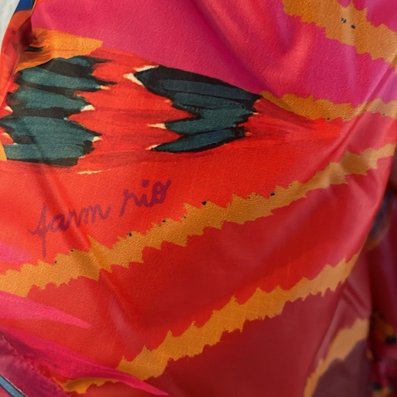 XXS Farm Rio Vintage Wave Reversible Puffer Jacket - Picture 6 of 6